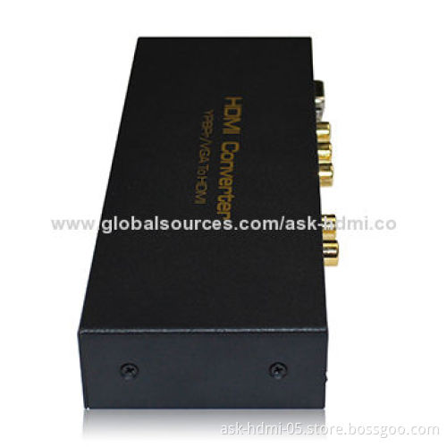 VGA + YPbPr/RGB to HDMI Converter with Upscaler to 1080P